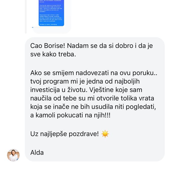 Utisak: „Jedna od najboljih investicija u životu“