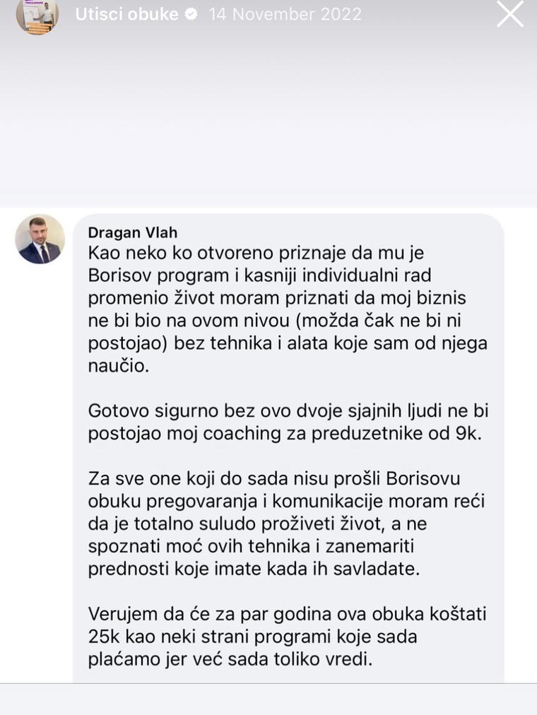 Utisak: „Moj biznis ne bi ni postojao bez ovih tehnika“