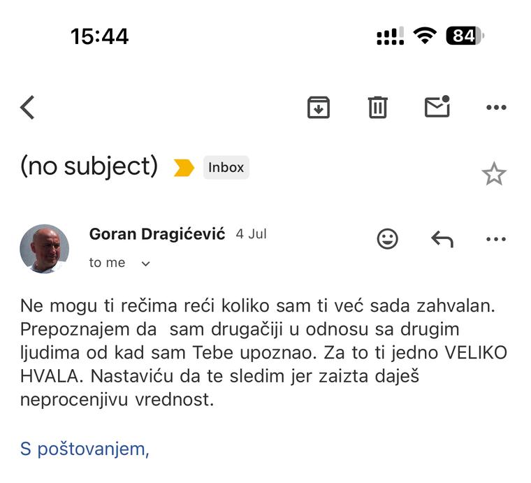 Utisak: „Drugačiji sam u odnosu sa ljudima“