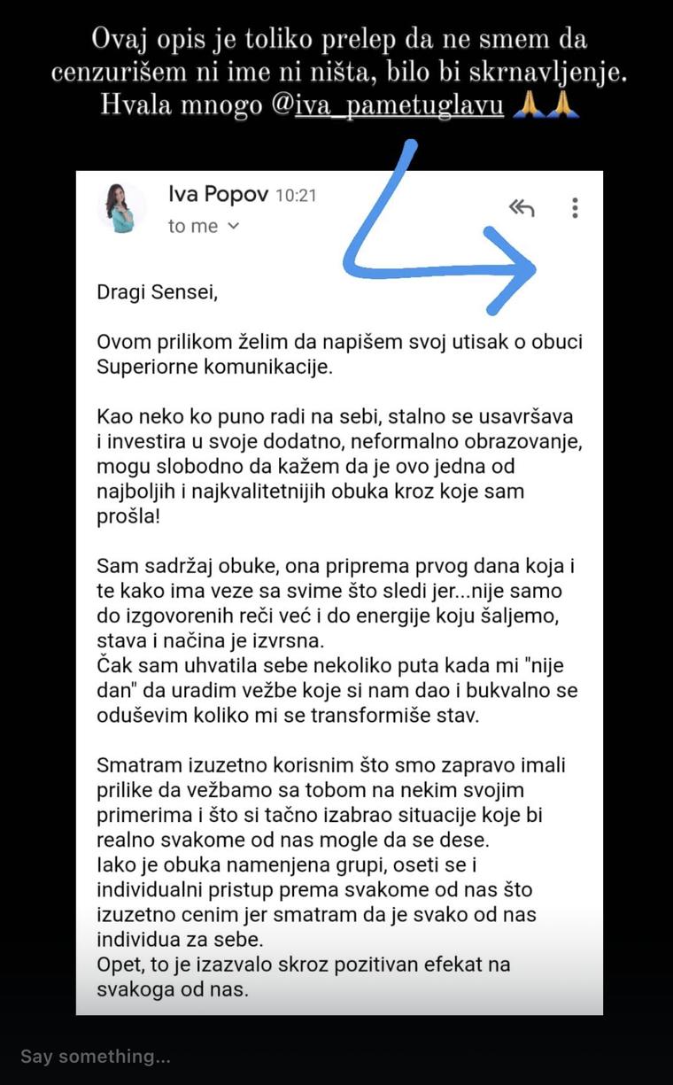Utisak: „Jedna od najboljih obuka kroz koje sam prošla“