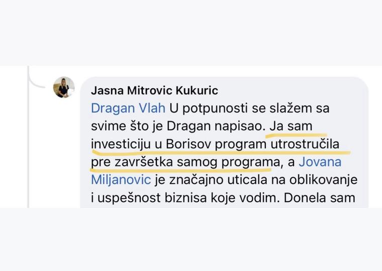 Utisak: Investicija utrostručena pre kraja programa