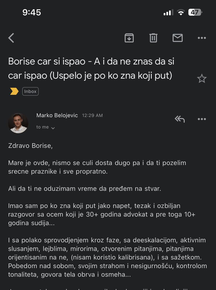 Utisak: Najteži razgovor sa ocem – rešen