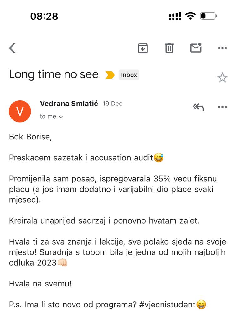 Utisak: Nov posao i +35% fiksna plata